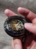機械懷表復古翻蓋復古懷表學(xué)生項鏈表發(fā)條掛表生日禮物送朋友同學(xué) 凹凸鏡鎢鋼黑 48mm手動(dòng)款 曬單實(shí)拍圖