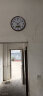 七王星钟表挂钟客厅现代简约家用石英钟电子表时钟带日历温度万年历挂表 C58木纹日历 实拍图