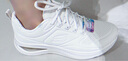 斯凱奇（Skechers）女鞋透氣墊跑步鞋減震休閑緩震UNO皮面運(yùn)動(dòng)蝴蝶鞋 OFWT乳白 36 曬單實(shí)拍圖