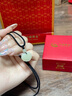 中國黃金（CHINA GOLD）和田玉吊墜男女款柿柿如意玉墜玉石項(xiàng)七夕情人節(jié)禮物送女朋友老婆 玉如意項(xiàng)繩+玉珠 曬單實(shí)拍圖