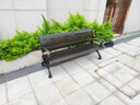 天裕成家具（TYC FURNITURE）戶(hù)外鑄鋁公園椅室外庭院休閑長(zhǎng)條凳椅子露天小區(qū)花園外擺景區(qū)座椅 1.5米古銅色-大八字公園椅 三樣可選 曬單實(shí)拍圖