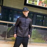 啄木鳥羽絨服男輕薄短款冬季新款保暖防寒白鴨絨純色百搭舒適休閑上衣服 黑色 XL （建議135-155斤） 曬單實拍圖