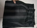 名媛坊（MIRROR FUN）M/RRORFUN 秋新款 條紋寬腿七分褲 黑色細條紋 S 曬單實(shí)拍圖