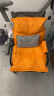 舒客艺家  电脑椅懒人沙发椅家用椅子舒适可调办公椅小户型可躺靠背椅沙发 橘色双层加厚+抱枕单椅 实拍图