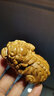 金絲楠木貔貅麒麟牛氣沖天瑞獸枯木老料擺件手把件招財動(dòng)物福氣雕 守財貔貅一只6.8*3.8*3.5 曬單實(shí)拍圖