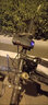 自行車(chē)夜騎燈電喇叭前燈充電單車(chē)燈山地車(chē)電動(dòng)車(chē)手機架導航支架 藍色充電喇叭燈 曬單實(shí)拍圖