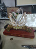 莫尼森新婚禮物送新人水晶天鵝擺件創(chuàng)意輕奢百年好合婚房裝飾定制 琺瑯彩和和美美天鵝擺件(28*10*23cm 曬單實(shí)拍圖