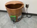 木風(fēng)泡腳桶木桶家用加熱恒溫足浴桶過(guò)小腿高深桶木質(zhì)洗腳桶橡木洗腳盆 40單邊帶蓋加熱泡腳桶【木腳踏】 曬單實(shí)拍圖