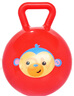 費雪（Fisher-Price）手柄球嬰幼兒手抓球搖鈴球?qū)殞毿∑で蛴變簣@0-1-3歲兒童球類玩具 手柄球紅（10CM）帶鈴鐺 曬單實拍圖