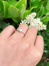 周百福鉆戒鉆石戒指女結(jié)婚求婚單鉆扭臂六爪雪花款鉑金18K金GIA裸鉆定制 【鉑金現(xiàn)貨】18分FG色SI 曬單實(shí)拍圖