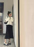 緋垚短款毛衣女開衫小個子圓領(lǐng)上衣春秋慵懶小香風(fēng)外穿內(nèi)搭針織外套 米白色 均碼 85-125斤 曬單實拍圖