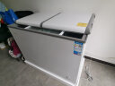 美的（Midea）220升 双温展示柜家用商用囤货冰柜 大容量冷柜 蝶形推拉玻璃双门冷藏冷冻卧式冰箱 BCD-220VM(E) 实拍图