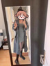 羅蒙（ROMON）大衣外套女秋冬高級感長款毛衣開衫外套加厚慵懶毛衣長款針織開衫 灰色 均碼 -90-140斤 曬單實拍圖