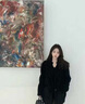 艾柔丹仿羊羔毛外套女冬季新款女裝中長款時尚翻領寬松顯瘦毛茸茸棉衣服 黑色 S 曬單實拍圖