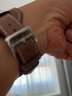 維途（vetoo）Apple watch真皮表帶愛馬仕款男適用于蘋果手表iwatch S8 7 6 5代 棕色手鐲式 42/44/45/49MM 曬單實(shí)拍圖