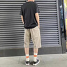 JEEP SPIRIT短褲七分褲男士夏季寬松大碼運(yùn)動(dòng)休閑青中年純棉工裝中褲子男馬褲 軍綠+淺灰 均碼 XL 115-135斤 曬單實(shí)拍圖