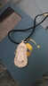 中國黃金足銀觀(guān)音菩薩吊墜男項鏈護身符掛墜結婚紀念日禮物送老公男友生日 觀(guān)音菩薩吊墜-黑繩【京速達】 曬單實(shí)拍圖