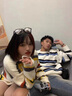 AEMAPE不一樣特別的情侶裝毛衣秋冬云紋2025新款春季高級(jí)感超火好看外套 黑色單件 XL （建議125-140斤） 曬單實(shí)拍圖