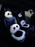 齊選汽車(chē)坐墊冬季毛絨可愛(ài)卡通座墊車(chē)載護頸枕靠枕腰靠套裝四季通用女 熊貓頭枕2+腰靠2+坐墊2【雙座】 曬單實(shí)拍圖
