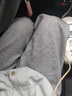 妙奕嘉休閑褲女褲子女士夏季女褲寬松闊腿褲春秋款運動褲新款山本褲薄款 淺灰色抽繩褶皺設(shè)計直筒闊腿褲 XL 【建議125-140斤】 曬單實拍圖