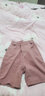 歐貝汐五分牛仔短褲女辣妹夏季2023新款薄款寬松高腰直筒闊腿中褲子潮 臟粉色 M 曬單實(shí)拍圖
