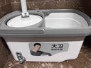 拓?fù)浯笮l(wèi)拖把桶2024新款旋轉(zhuǎn)通用一拖免手洗甩干家用懶人拖凈拖布墩布 升級(jí)款【D10】1桿-8拖頭 曬單實(shí)拍圖