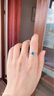 GEM STONE KING55分藍鉆石戒指10K金鉆石顯鉆鉆戒求婚結婚訂婚生日禮物送女友 美5號=10號 曬單實拍圖