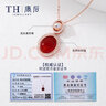 唐后（TH）紅瑪瑙項(xiàng)鏈女S925銀吊墜淡水珍珠鎖骨鏈飾品送生日節(jié)日禮物 紅顏知己 曬單實(shí)拍圖