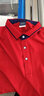 崇杉工作服定制t恤POLO翻領(lǐng)廣告文化衫定制短袖定做衣服刺繡印字logo  紅色（精致款） XL 曬單實(shí)拍圖