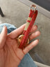 老皮匠 表帶女真皮手表帶適用化石飛亞達阿瑪尼真皮牛皮手表帶 女真皮小牛皮手表鏈男蝴蝶扣 紅色 玫瑰金色針扣 12mm 曬單實拍圖