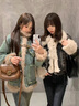 LPOX棉服女翻領(lǐng)毛毛拼接牛仔外套女2025冬季高級(jí)感寬松水洗做舊牛仔 圖片色 M [收藏優(yōu)先發(fā)貨] 曬單實(shí)拍圖
