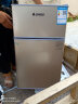【尾货机】志高（CHIGO）【送货上门】冰箱 家用双门小冰箱冷藏冷冻电冰箱 立体制冷 38P118双门【三天一度电】金色 实拍图