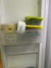 茶花（CHAHUA）塑料冰箱保鲜盒家用冷冻水果蔬菜专用收纳盒食品级冰箱收纳盒 蓝色3个装-780ML正方形 实拍图