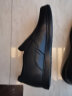 卡帝乐鳄鱼（CARTELO）一脚蹬男士软底真皮商务舒适休闲皮鞋男 6931G 黑色增高 39 实拍图
