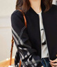 Jret港風(fēng)棒球服夾克黑色外套女顯瘦女裝2025秋季新款開衫拉鏈外套加絨 加絨 加厚 L 建議[105-120斤] 曬單實(shí)拍圖