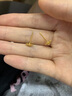 中國黃金（CHINA GOLD）雪花黃金耳釘女足金百搭耳環(huán)耳飾品生日禮物女送女友老婆結婚紀念 京速達-足金浪漫雪花耳釘 曬單實(shí)拍圖