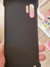 韓能 三星note10+手機殼超薄防摔磨砂無(wú)邊框硬殼保護套 三星Note10+ 磨砂無(wú)邊框 黑色 曬單實(shí)拍圖