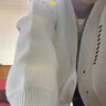 帛米圖（BOMITU）開(kāi)衫毛衣男2024秋冬新款針織衫外套設計感小眾V領(lǐng)寬松外穿毛線(xiàn)衣 白色 續戰D09  建議買(mǎi)另一款杏 L 曬單實(shí)拍圖