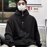 艾漫登高領(lǐng)沖鋒衛衣男春秋冬季新款i人社恐忍者機能瀾同款中山即墨 黑色（拉鏈衛衣） XL 115-140優(yōu)先發(fā)貨 曬單實(shí)拍圖