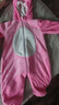 卿寶蓓嬰兒衣服秋冬寶寶連體衣法蘭絨動(dòng)物造型爬爬服新生兒哈衣兒童睡衣 粉兔 100cm 曬單實(shí)拍圖