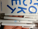 KACO 菁点中性笔高颜值水笔0.5mm黑色按动签字笔 刷题笔 冬季雪兔 3支/套 实拍图