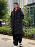 鴻星爾克雙重烯能男子運(yùn)動(dòng)羽絨服男長(zhǎng)款冬季新款保暖連帽防風(fēng)防水百搭棉服 正黑 M 體重120斤以下 曬單實(shí)拍圖