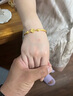 中國珠寶 SINO GEM黃金手鐲四葉草女足金半鐲手鏈手環(huán)金飾生日紀念日禮物送女友老婆 足金四葉草手鐲+品牌禮盒 金重約4.6g 曬單實(shí)拍圖