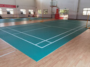 新綠里（SIGREENY）羽毛球場(chǎng)地膠墊室內PVC運動(dòng)地板專(zhuān)業(yè)氣排球地墊可移動(dòng)收卷匹克球 金晶砂4.5mm（球館強烈推薦） 曬單實(shí)拍圖