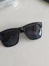 亨亞晟太陽(yáng)鏡男流行反光彩膜時(shí)尚眼鏡女潮流歐美墨鏡太陽(yáng)眼鏡 亮黑框灰片 曬單實(shí)拍圖