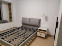 芝华仕（CHEERS）床头柜卧室 现代简约床边储物收纳小柜子科技布芝华士G020 米白色 优先发货（详询客服） 实拍图