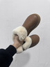瑜品佳皮面防水雪地靴女厚底加絨加厚保暖防滑短筒棉鞋女秋冬季時(shí)尚棉靴 皮面雪地靴【卡其色】 37 （腳胖腳寬拍大一碼） 曬單實(shí)拍圖