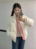 詩丹蕊美式學(xué)院風(fēng)雙面穿羽棉襖絨服外套女冬季時尚新款寬松加厚保暖棉服 米杏色 均碼【可備注碼數(shù)】 曬單實拍圖