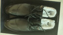 老人頭（LAORENTOU）皮鞋男士商務(wù)正裝鞋男隱形內增高小碼壓花男皮鞋 521306619 黑 42 曬單實(shí)拍圖