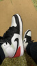 耐克（NIKE）Air Jordan 1 Mid AJ1 中幫白黑紅防滑耐磨緩震復(fù)古運動籃球鞋 852542-100白黑紅 40.5 (255mm) 曬單實拍圖